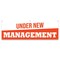 Signmission Under New Management Banner Concession Stand Food Truck Single Sided B-72-30171 - alternate 1